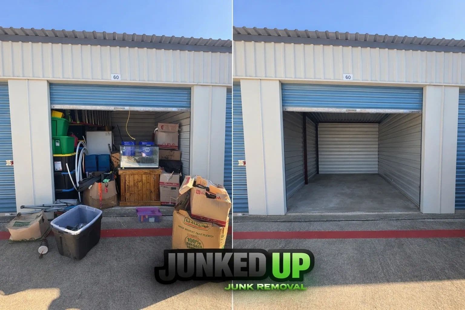 Storage Unit job in Plano, TX — Junked Up Junk Removal